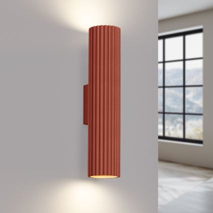 Applique murale KARBON 2xGU10/10W/230V rouge
