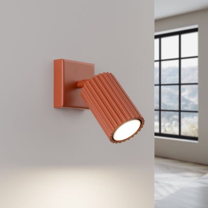 Wandspot KARBON 1xGU10/10W/230V rood