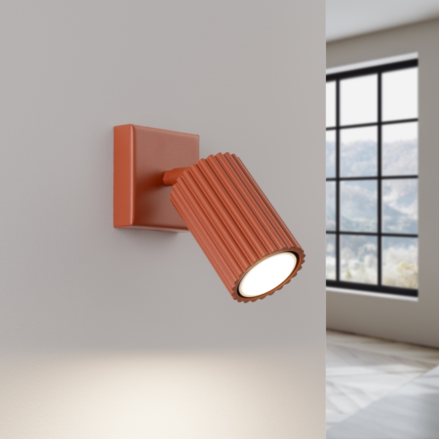 Wandspot KARBON 1xGU10/10W/230V rood
