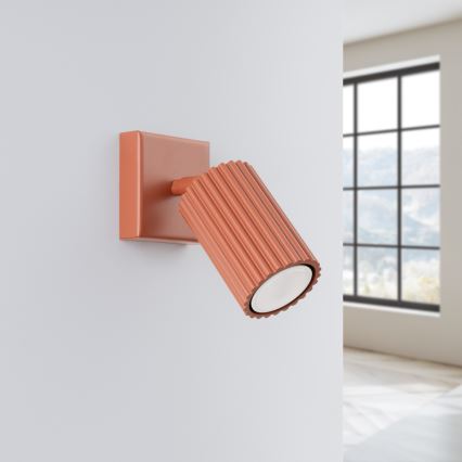 Wandspot KARBON 1xGU10/10W/230V rood