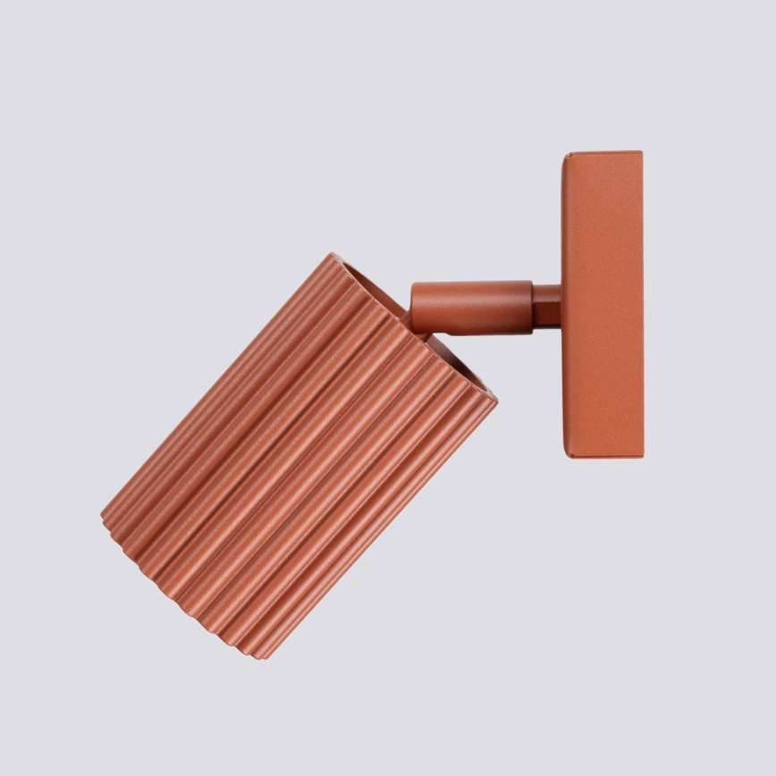 Wandspot KARBON 1xGU10/10W/230V rood