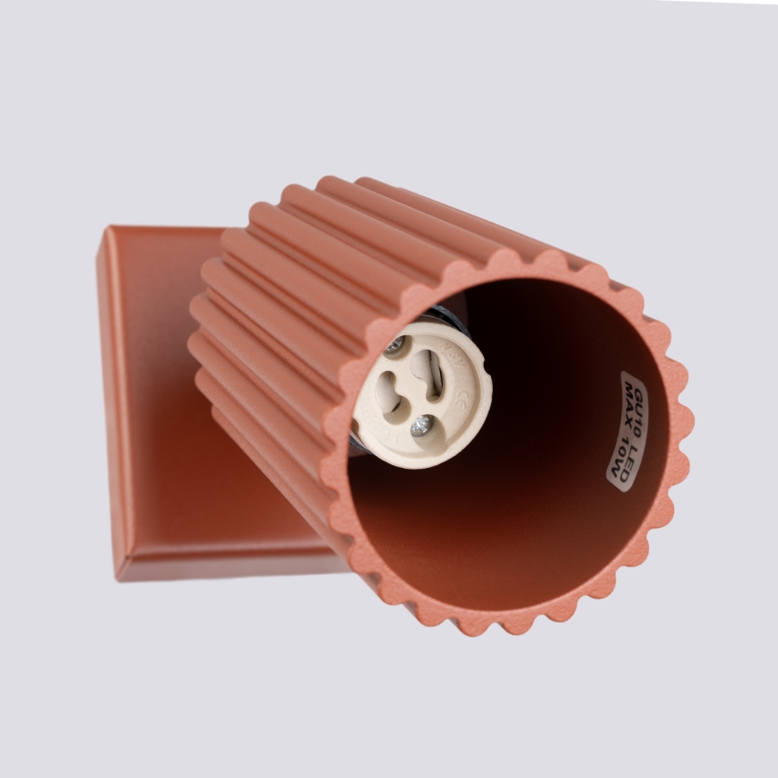 Wandspot KARBON 1xGU10/10W/230V rood