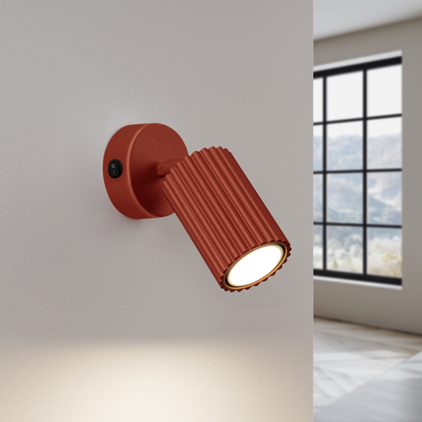 Spot mural KARBON 1xGU10/10W/230V rouge