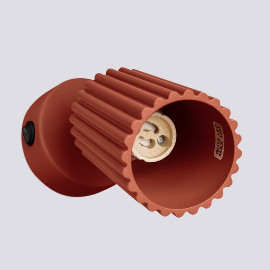 Spot mural KARBON 1xGU10/10W/230V rouge