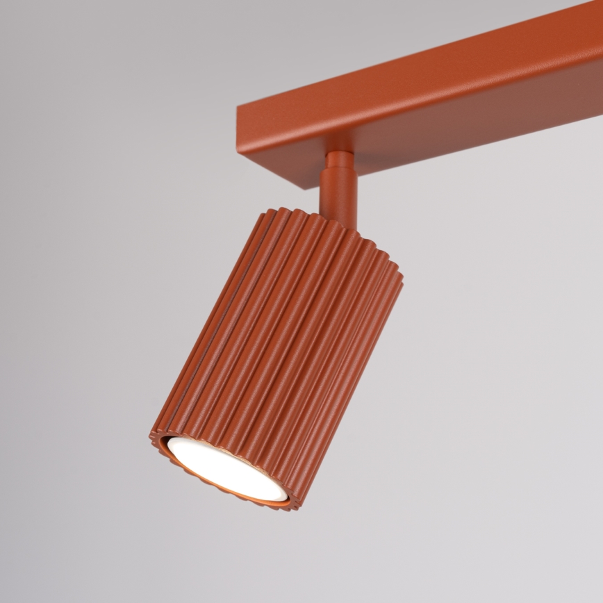 Spot KARBON 2xGU10/10W/230V rood