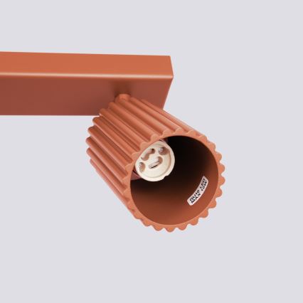 Spot KARBON 2xGU10/10W/230V rood