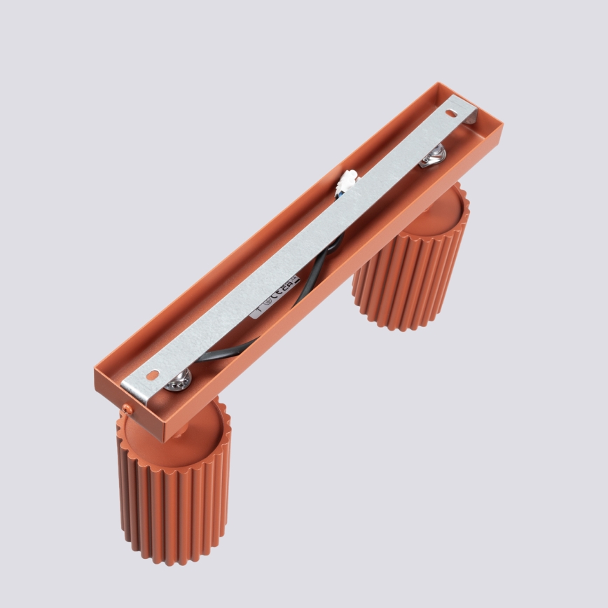 Spot KARBON 2xGU10/10W/230V rood