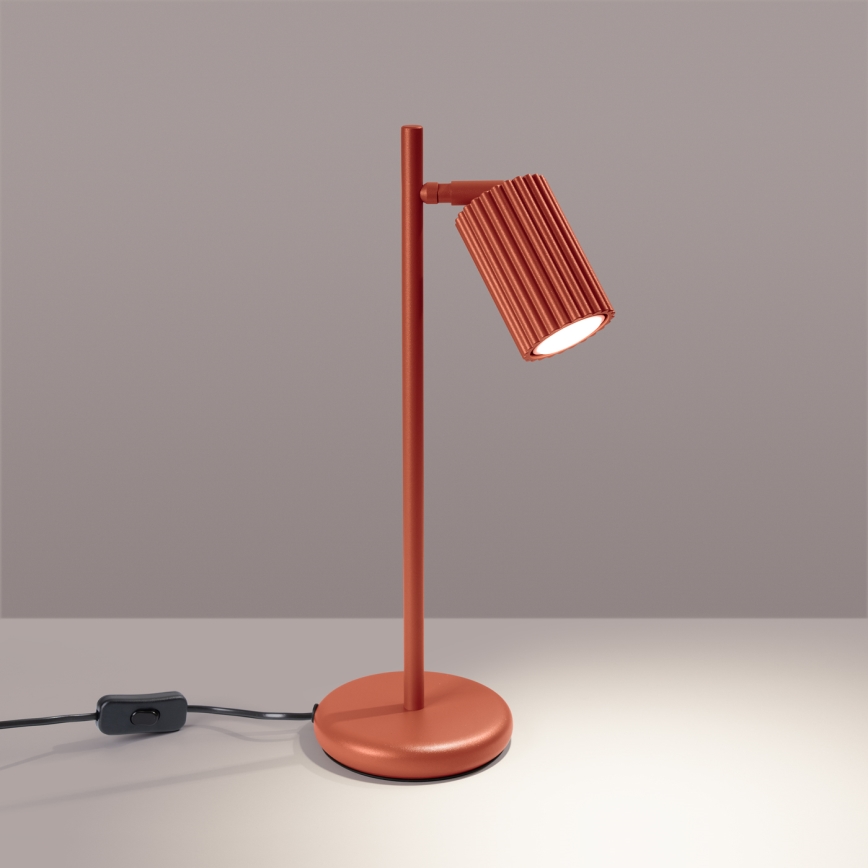 Tafellamp KARBON 1xGU10/10W/230V rood