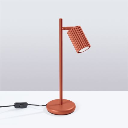 Tafellamp KARBON 1xGU10/10W/230V rood