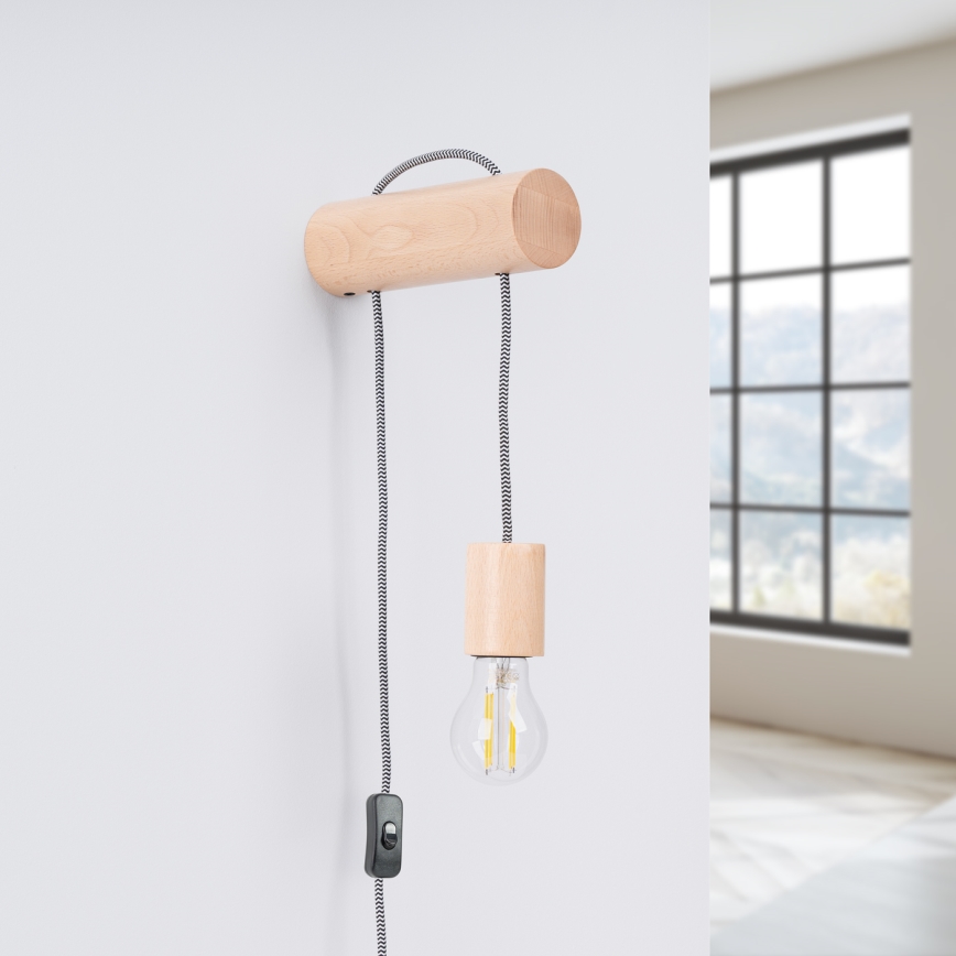 Wandlamp NIMBI 1xE27/15W/230V beuken