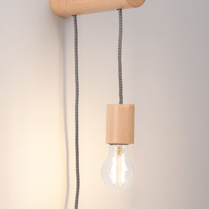 Wandlamp NIMBI 1xE27/15W/230V beuken