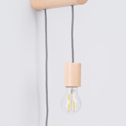 Wandlamp NIMBI 1xE27/15W/230V beuken