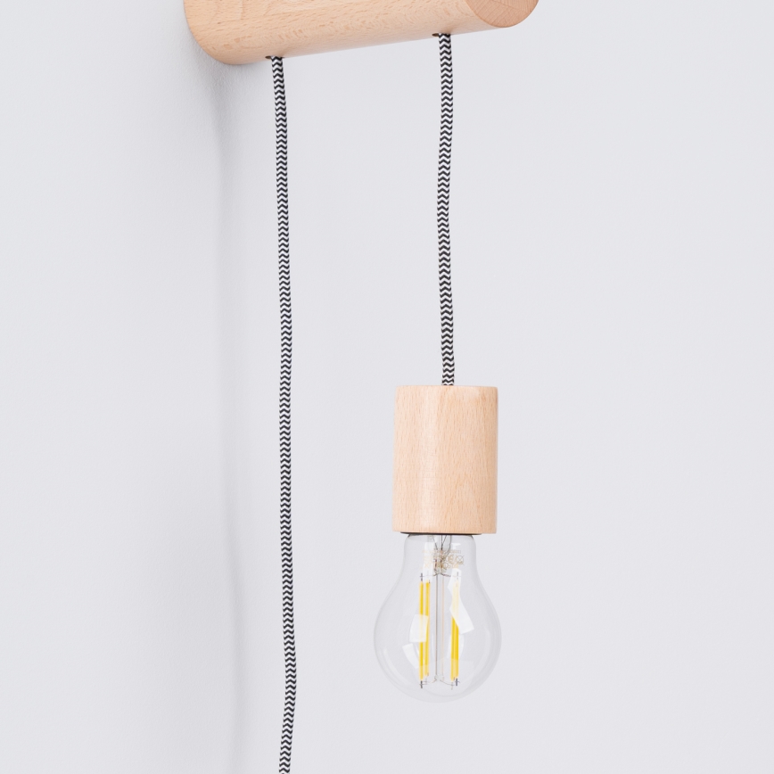 Wandlamp NIMBI 1xE27/15W/230V beuken