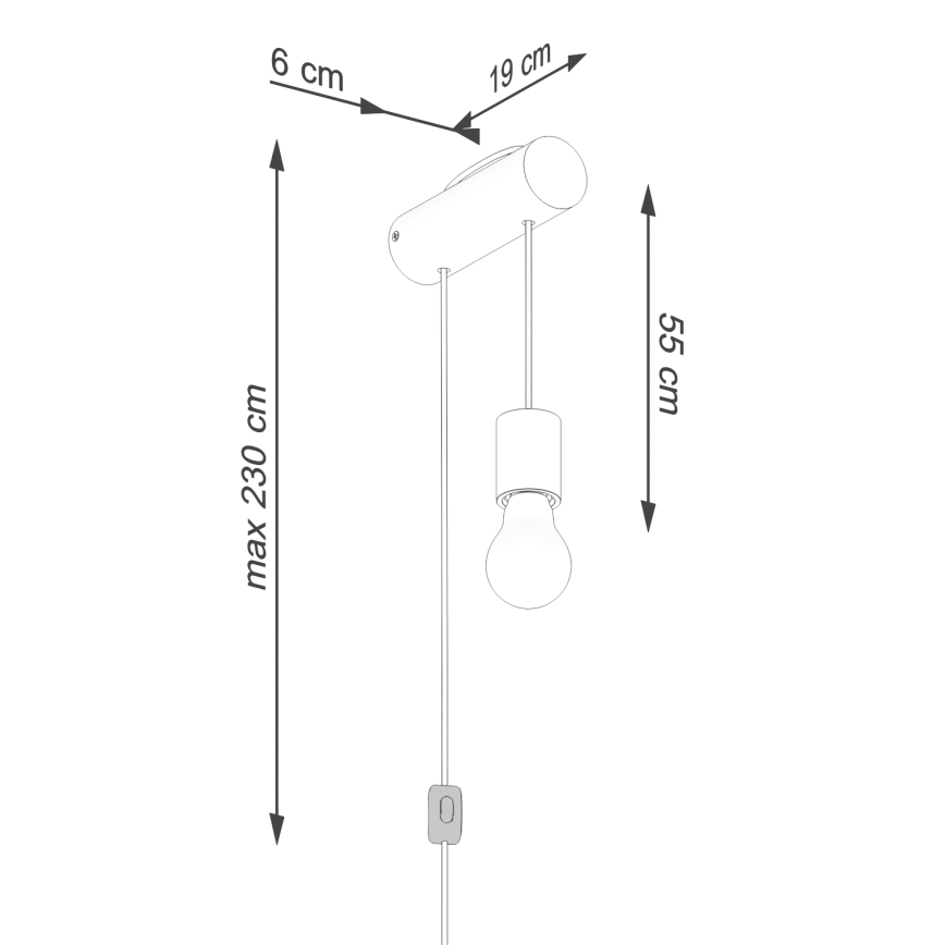 Wandlamp NIMBI 1xE27/15W/230V beuken