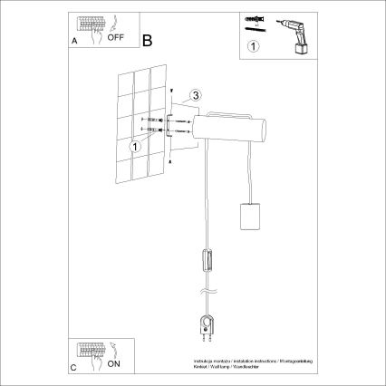 Wandlamp NIMBI 1xE27/15W/230V beuken