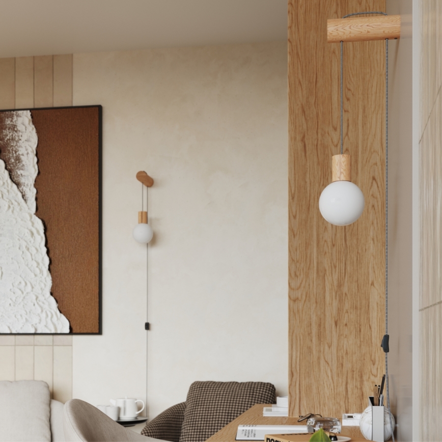 Wandlamp NIBMI 1xG9/8W/230V beuken