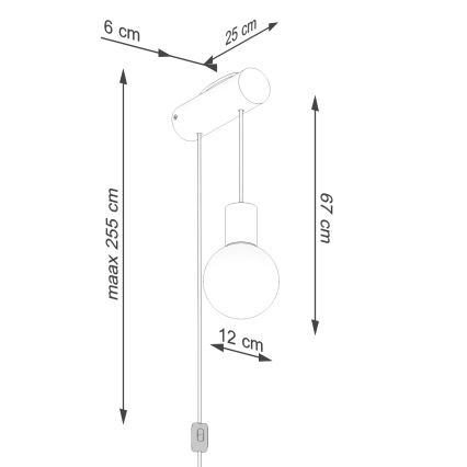 Wandlamp NIBMI 1xG9/8W/230V beuken