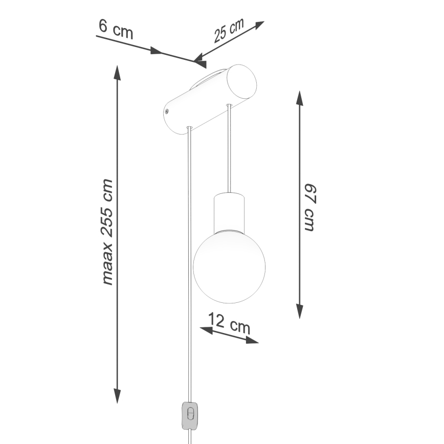 Wandlamp NIBMI 1xG9/8W/230V beuken