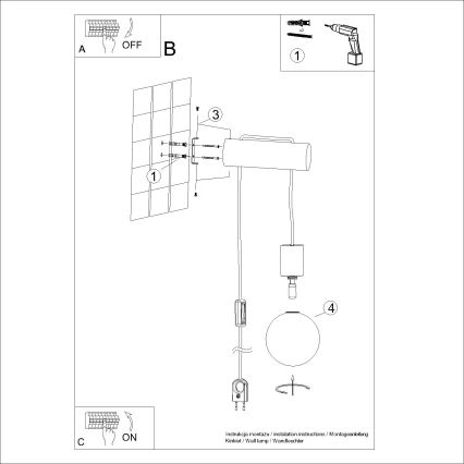 Wandlamp NIBMI 1xG9/8W/230V beuken