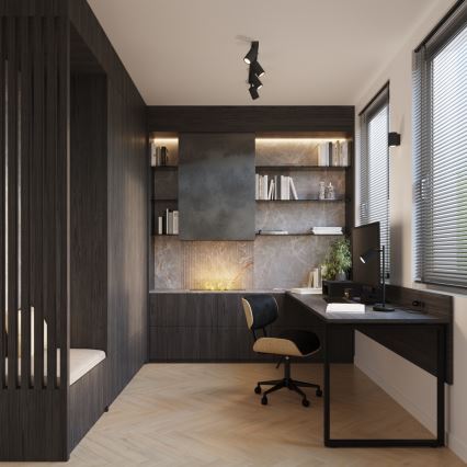 Applique murale KARBON 1xGU10/10W/230V noir