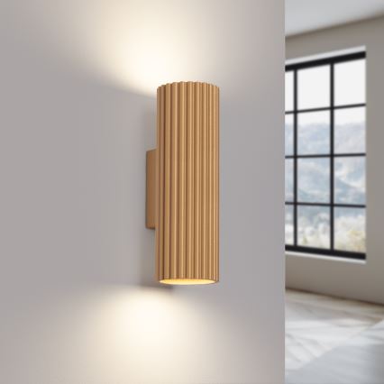 Wandlamp KARBON 2xGU10/10W/230V goud