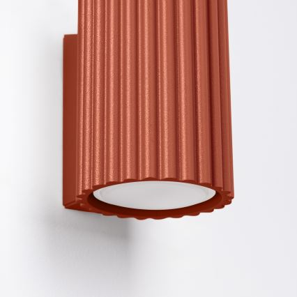Wandlamp KARBON 1xGU10/10W/230V rood