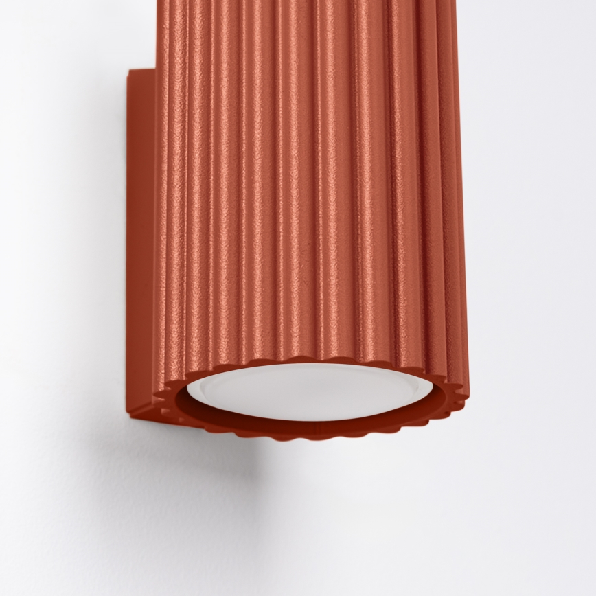 Wandlamp KARBON 1xGU10/10W/230V rood