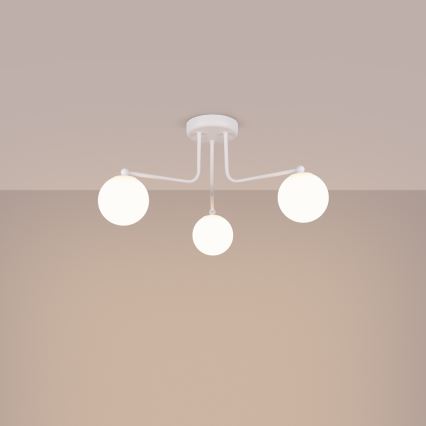 Hanglamp met vaste pendel ASTRAL 3xG9/8W/230V wit