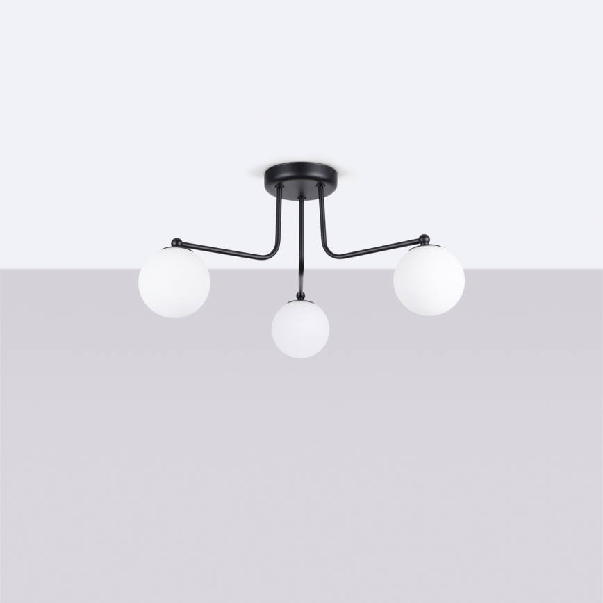 Hanglamp met vaste pendel ASTRAL 3xG9/8W/230V zwart