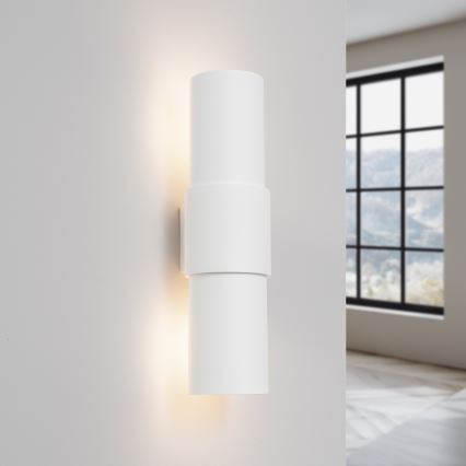Wandlamp FLASH 2xE27/15W/230V wit