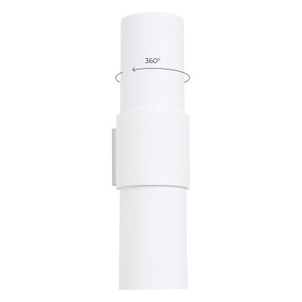 Wandlamp FLASH 2xE27/15W/230V wit