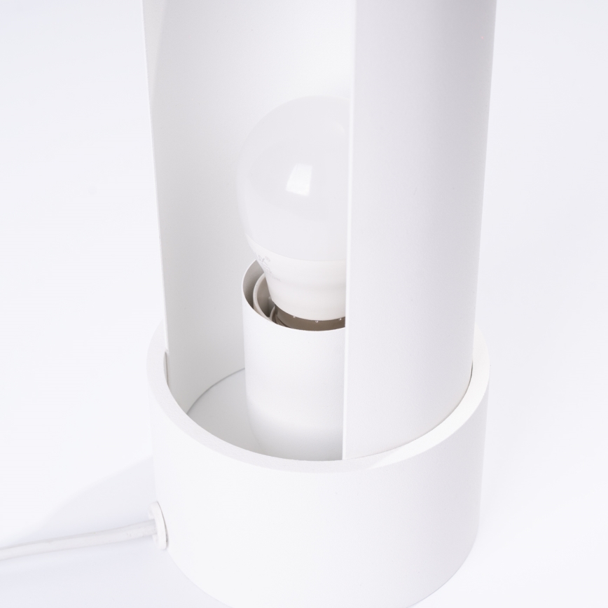 Tafellamp FLASH 1xE27/15W/230V wit