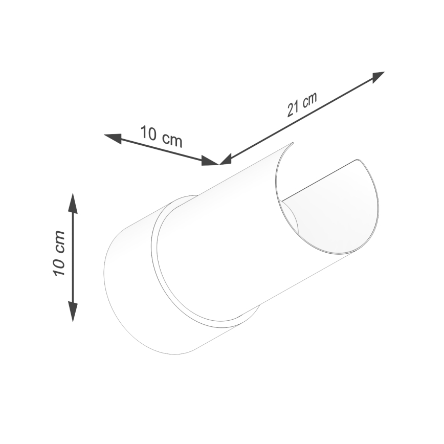 Applique murale FLASH 1xE27/15W/230V blanc