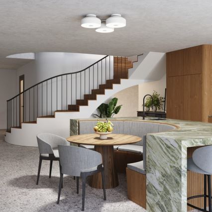 Plafondlamp OMIQ 4xE27/15W/230V Ø 30 cm wit