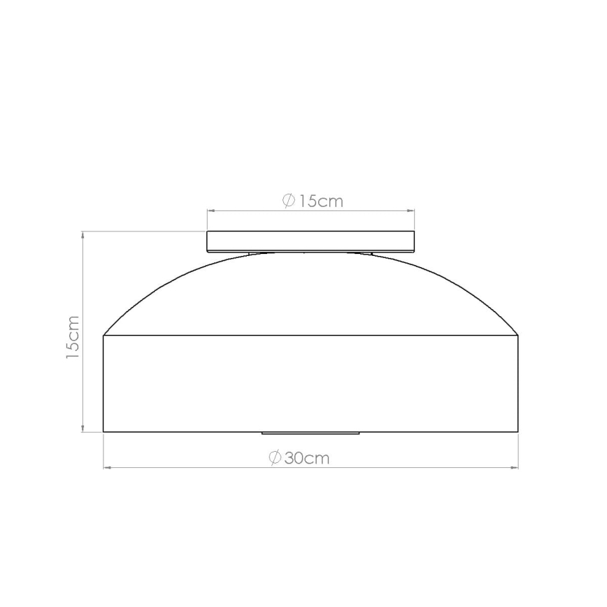 Plafondlamp OMIQ 4xE27/15W/230V Ø 30 cm crème