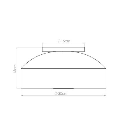 Plafonnier OMIQ 4xE27/15W/230V Ø 30 cm crème