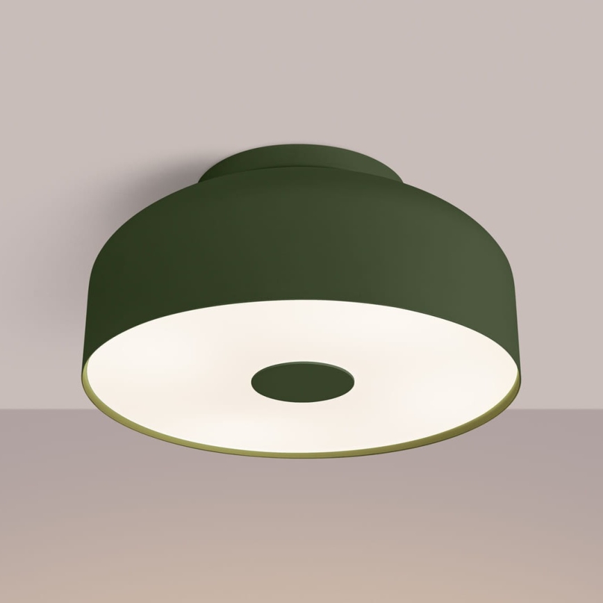 Plafonnier OMIQ 4xE27/15W/230V Ø 30 cm vert