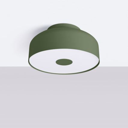 Plafonnier OMIQ 4xE27/15W/230V Ø 30 cm vert
