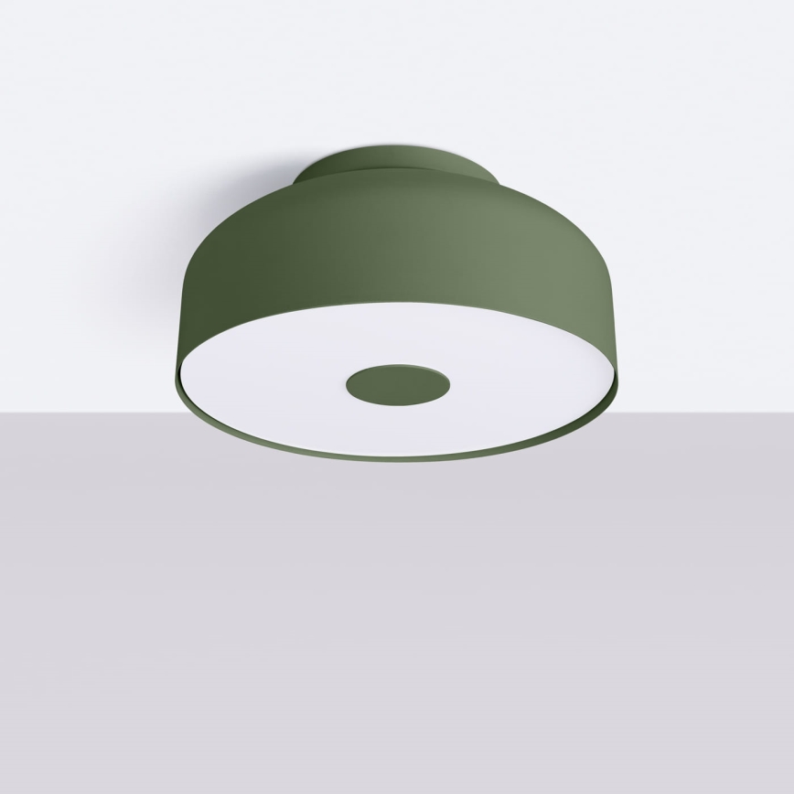 Plafonnier OMIQ 4xE27/15W/230V Ø 30 cm vert