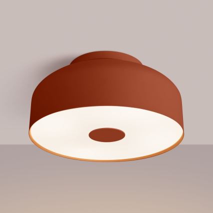 Plafondlamp OMIQ 4xE27/15W/230V Ø 30 cm rood