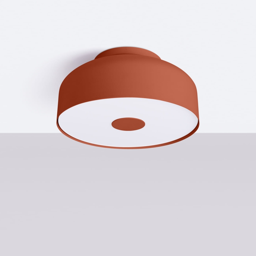 Plafondlamp OMIQ 4xE27/15W/230V Ø 30 cm rood