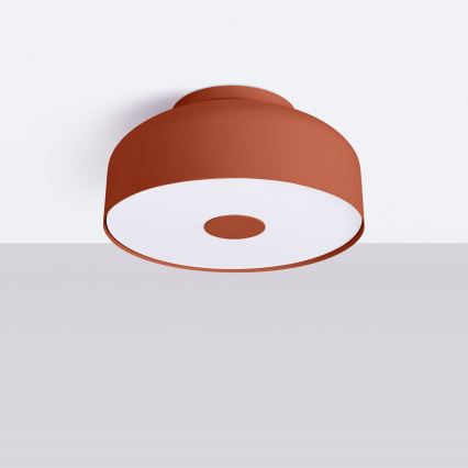 Plafonnier OMIQ 4xE27/15W/230V diam. 30 cm rouge