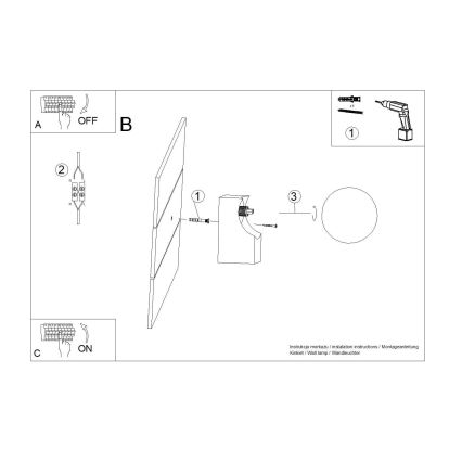 Applique murale BULBO 1xG9/8W/230V hêtre/blanc