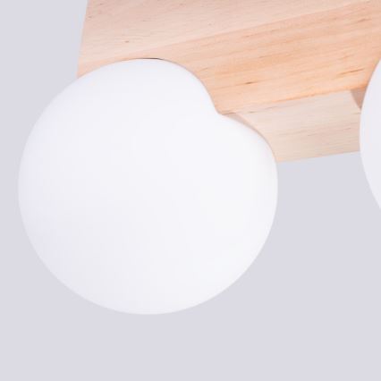 Plafondlamp BULBO 2xG9/8W/230V beuken/wit