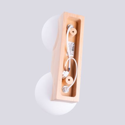 Plafondlamp BULBO 2xG9/8W/230V beuken/wit