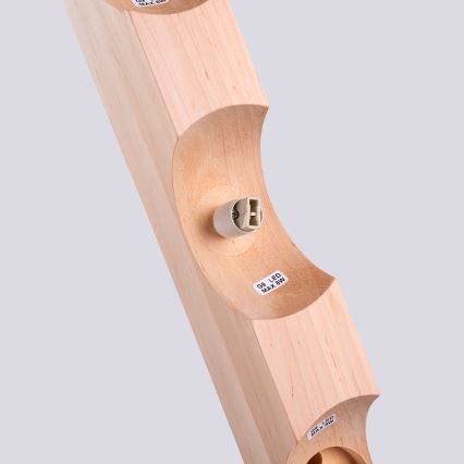 Plafonnier BULBO 4xG9/8W/230V hêtre/blanc