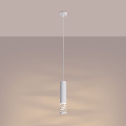 Hanglamp aan een koord LAMI 1xGU10/10W/230V wit