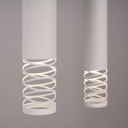 Hanglamp aan een koord LAMI 2xGU10/10W/230V wit