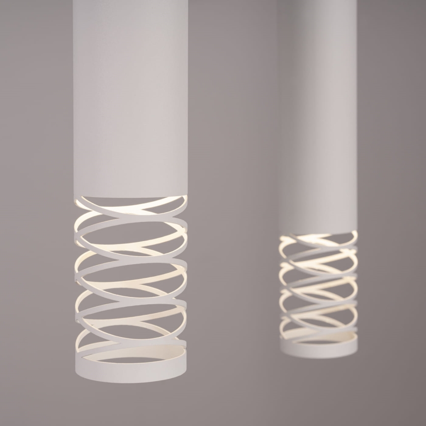 Hanglamp aan een koord LAMI 2xGU10/10W/230V wit