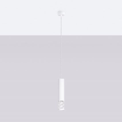 Suspension filaire LIRO 1xGU10/10W/230V blanc